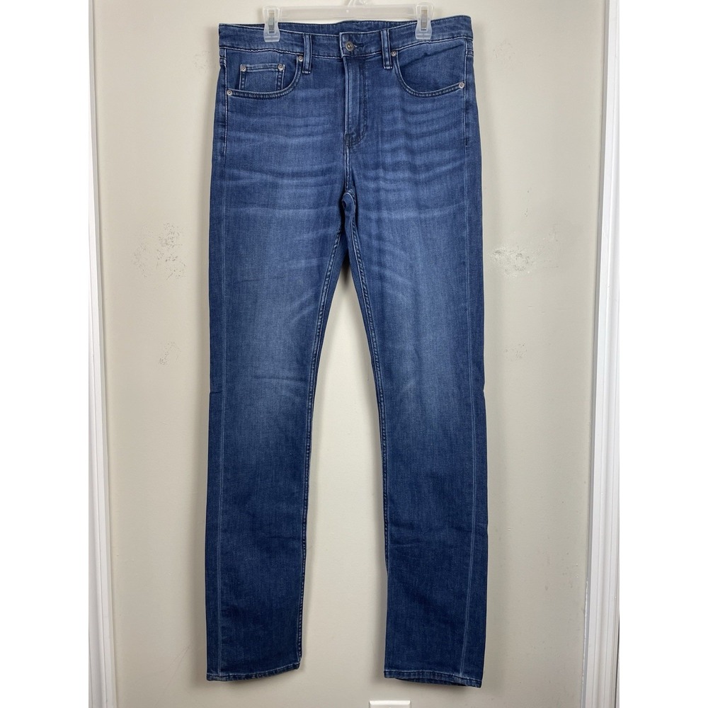 Bonobos Tailored Fit Jeans Mens 34x36 Denim Blue Cotton Stretch Medium Wash - Picture 2 of 9